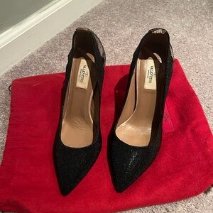Valentino Sparkling Black Women's Heels